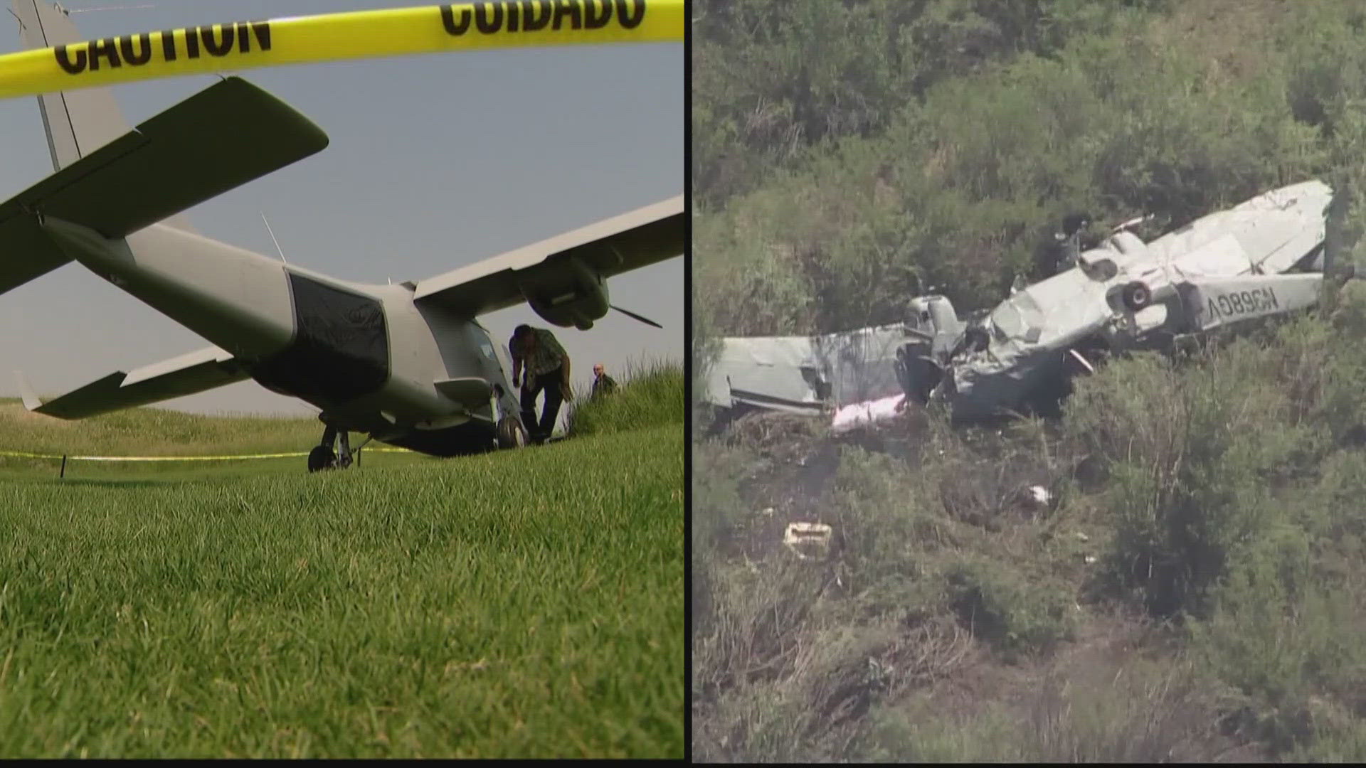 The company tied to a plane crash on Interstate 25 near Larkspur in June was involved in a similar emergency landing on a Colorado golf course 2 years ago.