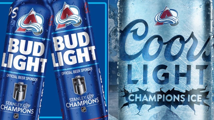 Bud Light, Coors Light celebrate Avalanche with collectible bottles, cans