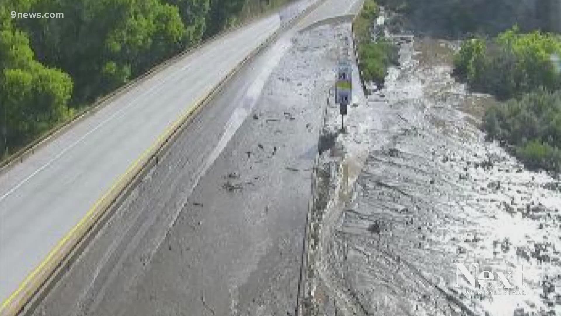 I-70 has been closed seven times in the last three weeks because of mudslides and flash flood warnings in this part of Colorado.