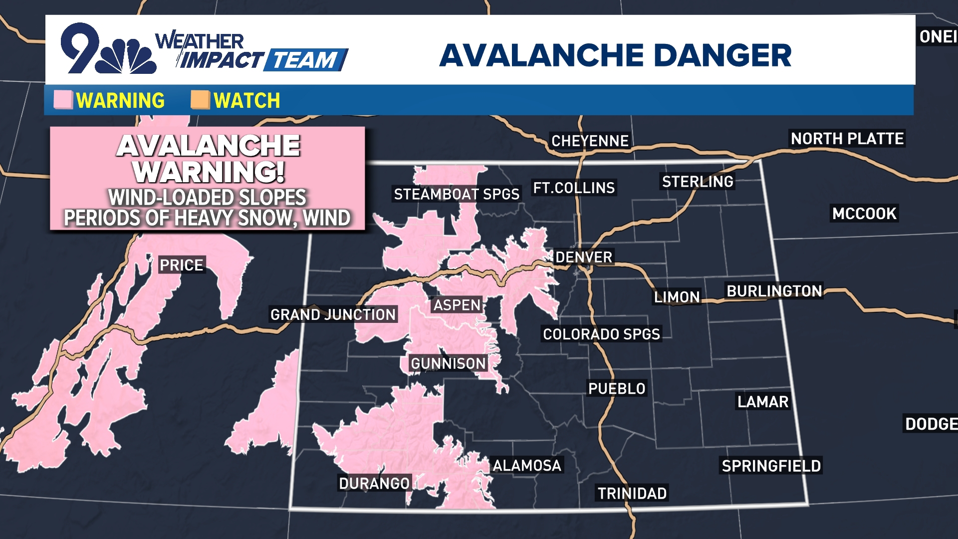 Denver cools down as snow chances return, avalanche danger high in the ...
