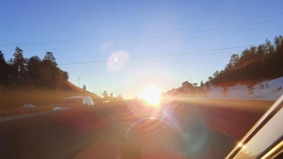 Sun glare closures coming to eastbound I-70 at Floyd Hill