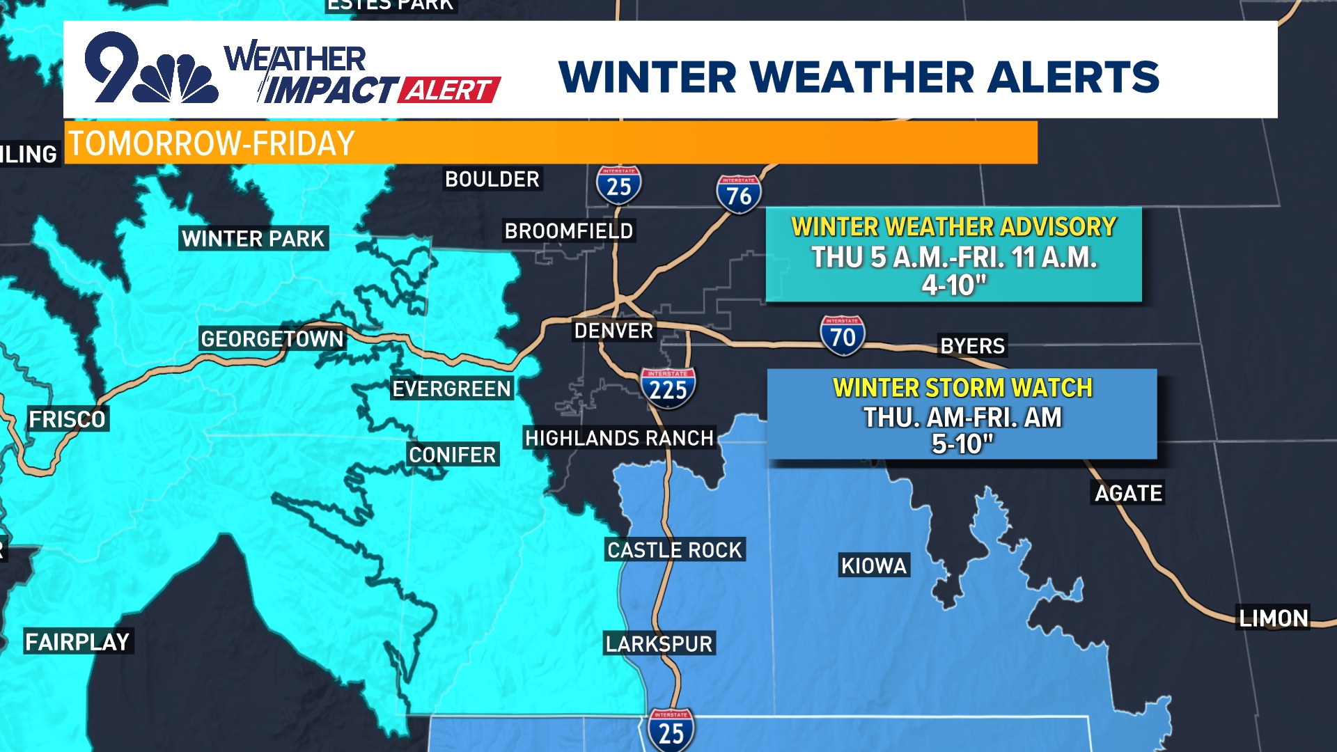 Weather Impact Alert: Snow covered, slick roads for the Friday morning ...