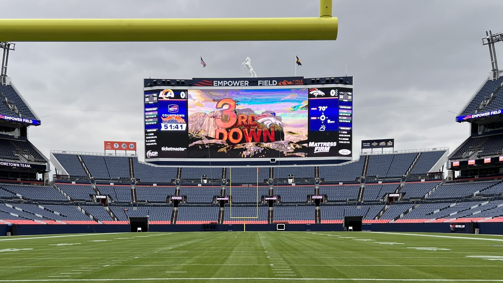 Broncos fans will get their first taste of the $100 million scoreboard and other upgrades during the home preseason opener vs. the Los Angeles Rams. Watch on 9NEWS.