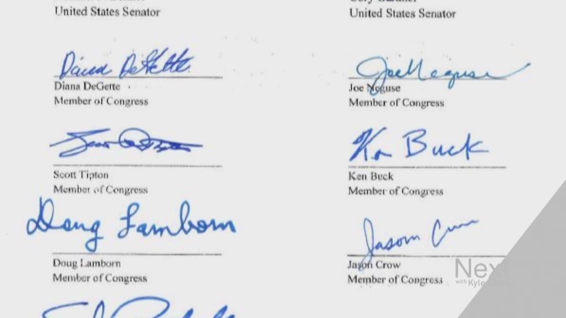 Both Senators and all seven reps in Colorado signed a letter trying to make insurance cheaper for Colorado.