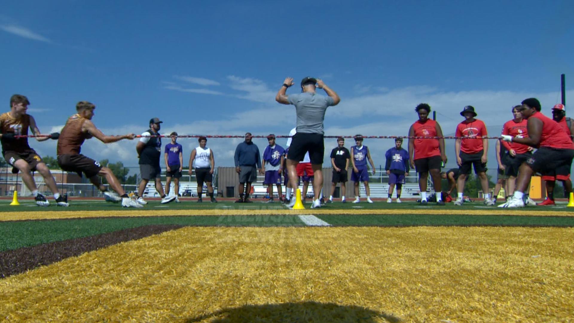 Teams from Denver Public Schools participated in the annual Hog Olympics offseason event.