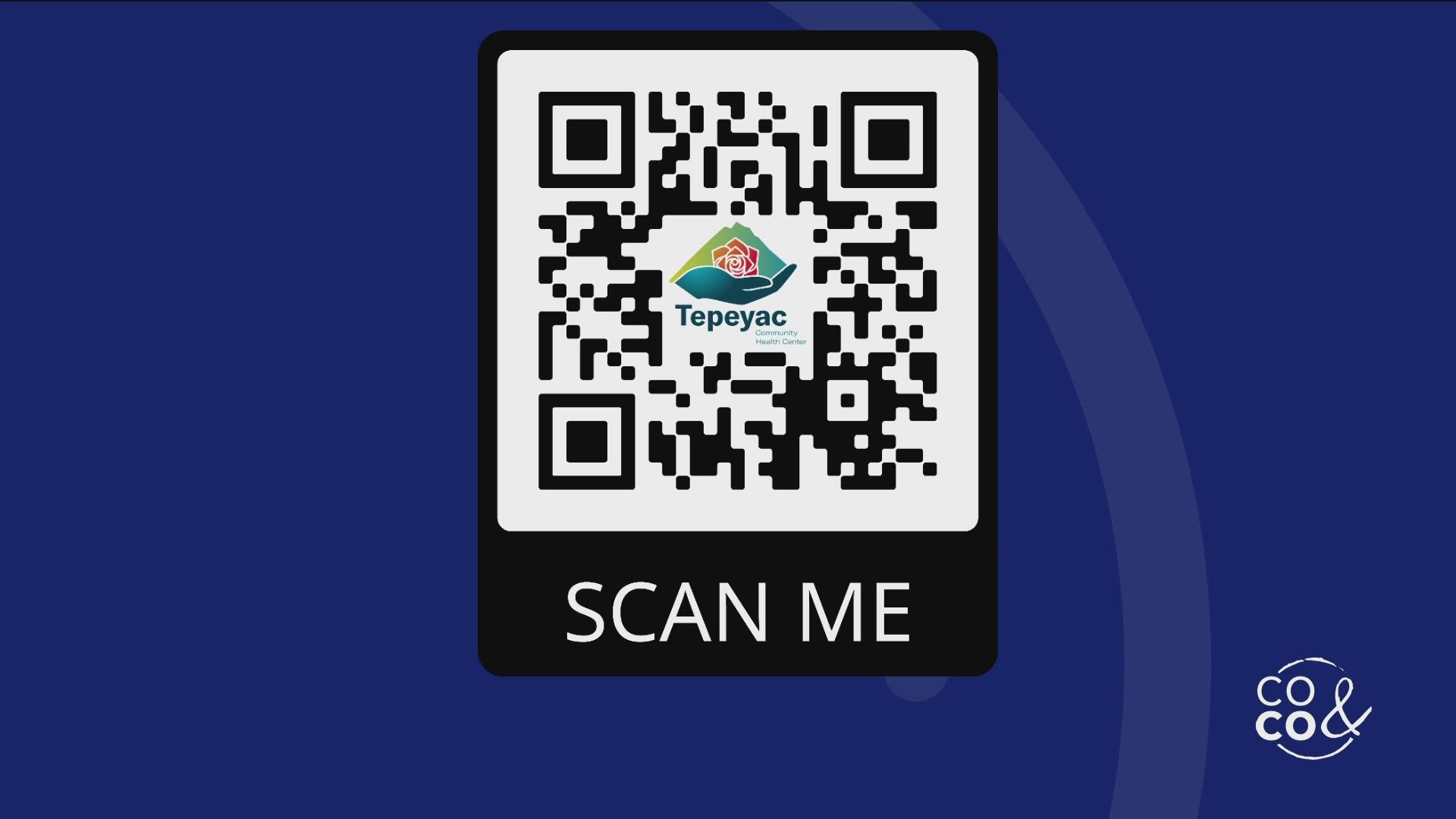 Scan the QR code to learn more, find a provider and be connected to resources that can help you. Visit TepeyacHealth.org or call 303.458.5302 to get started.