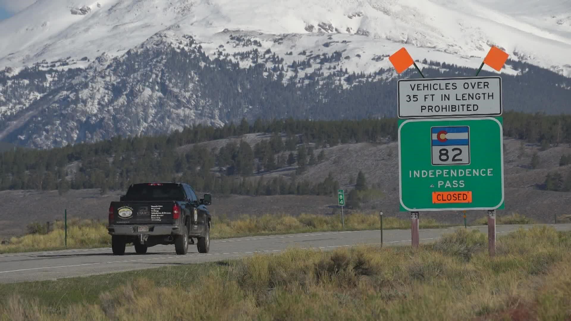 The highest paved Colorado state highway over the Continental Divide reopened. Other mountain passes are also hoping to reopen ahead of the holiday weekend.
