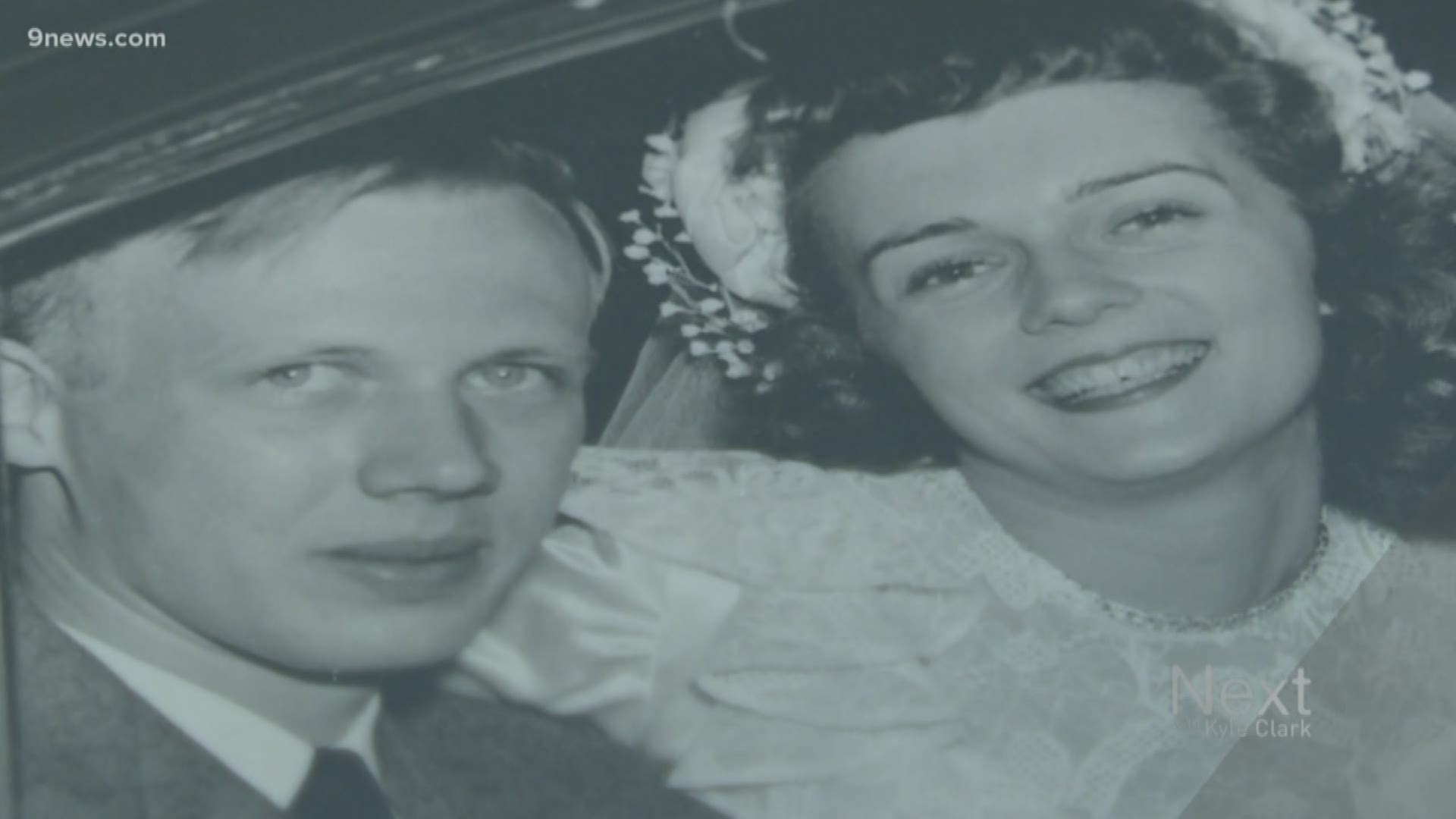 Bill and Carol from Broomfield are celebrating their 70th wedding anniversary. They married the month Bill graduated from CU - June of 1949.