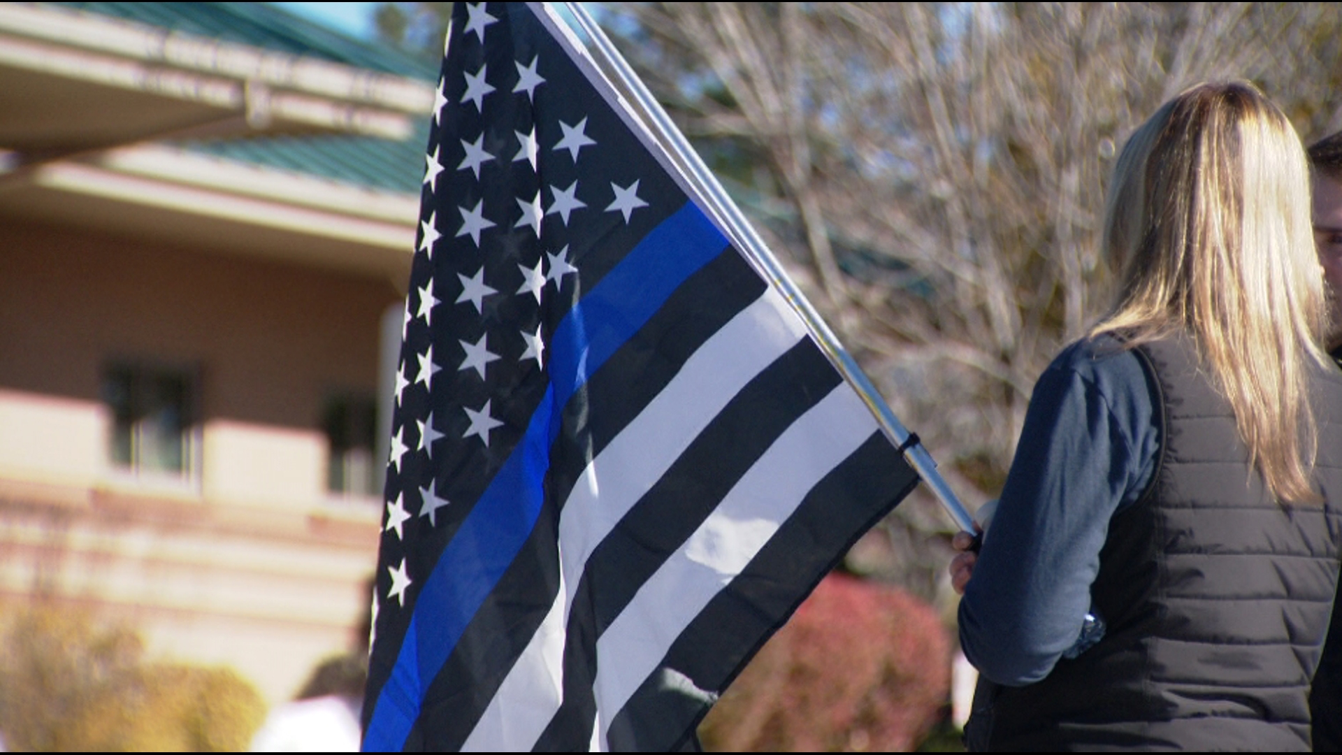 Community pays respects for officer killed in on-duty crash | 9news.com