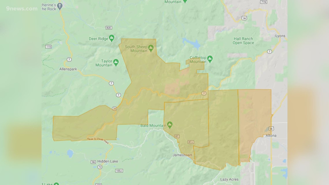 CalWood Fire in Boulder County forces Jamestown