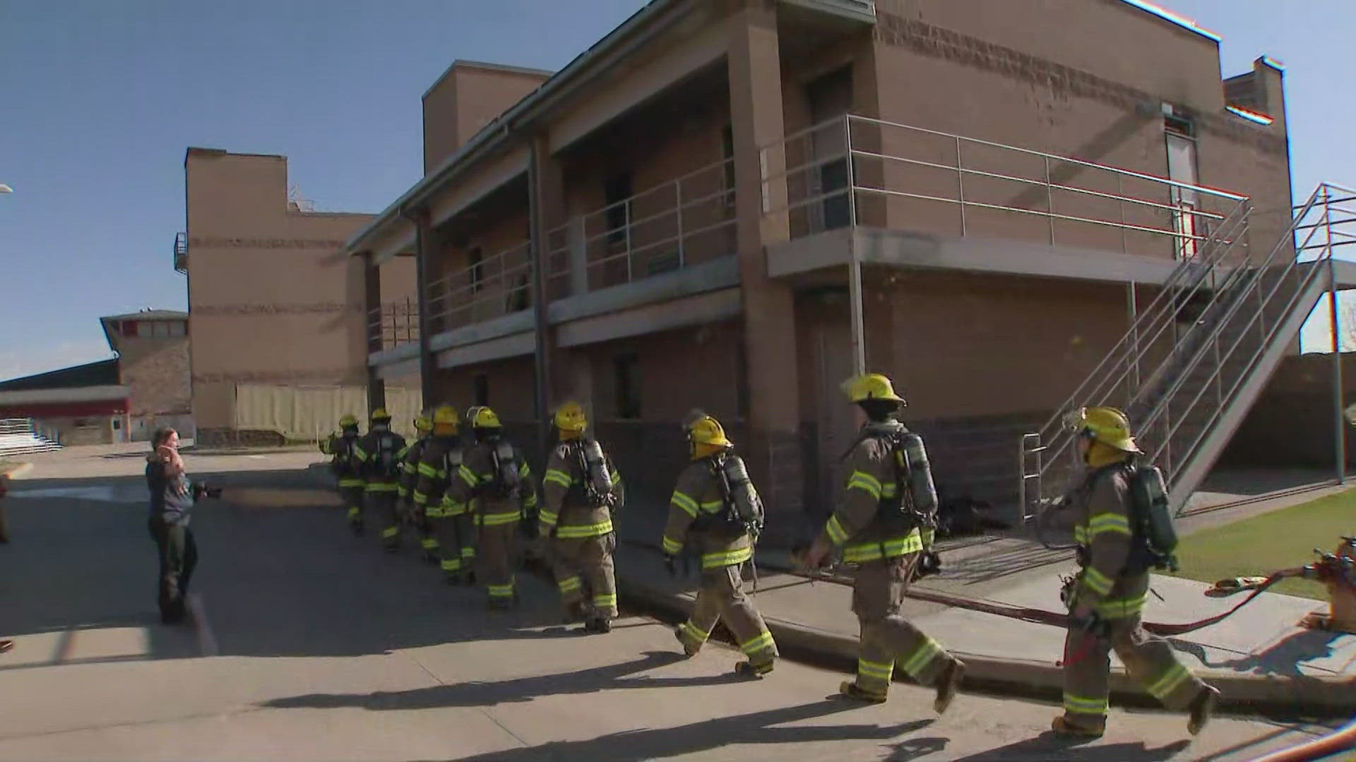 High School students in the Adams 12 school district are learning first-hand what it takes to become a firefighter.