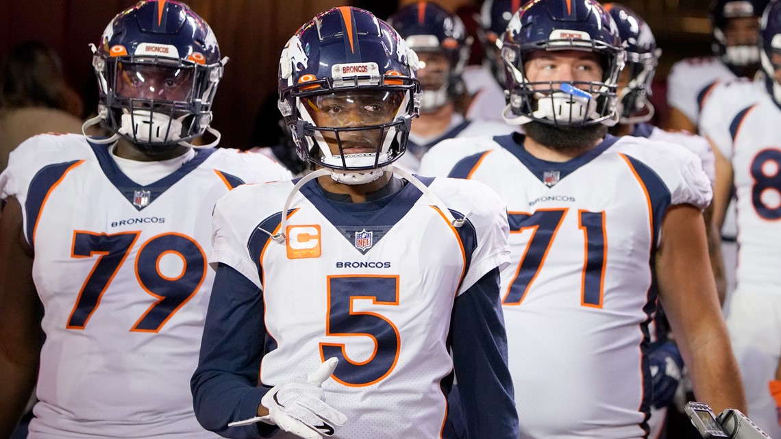 Denver Broncos cornerback Pat Surtain II during the first half an NFL  football game against the Kansas City Chiefs, Sunday, Dec. 5, 2021 in  Kansas City, Mo. (AP Photo/Reed Hoffmann Stock Photo 