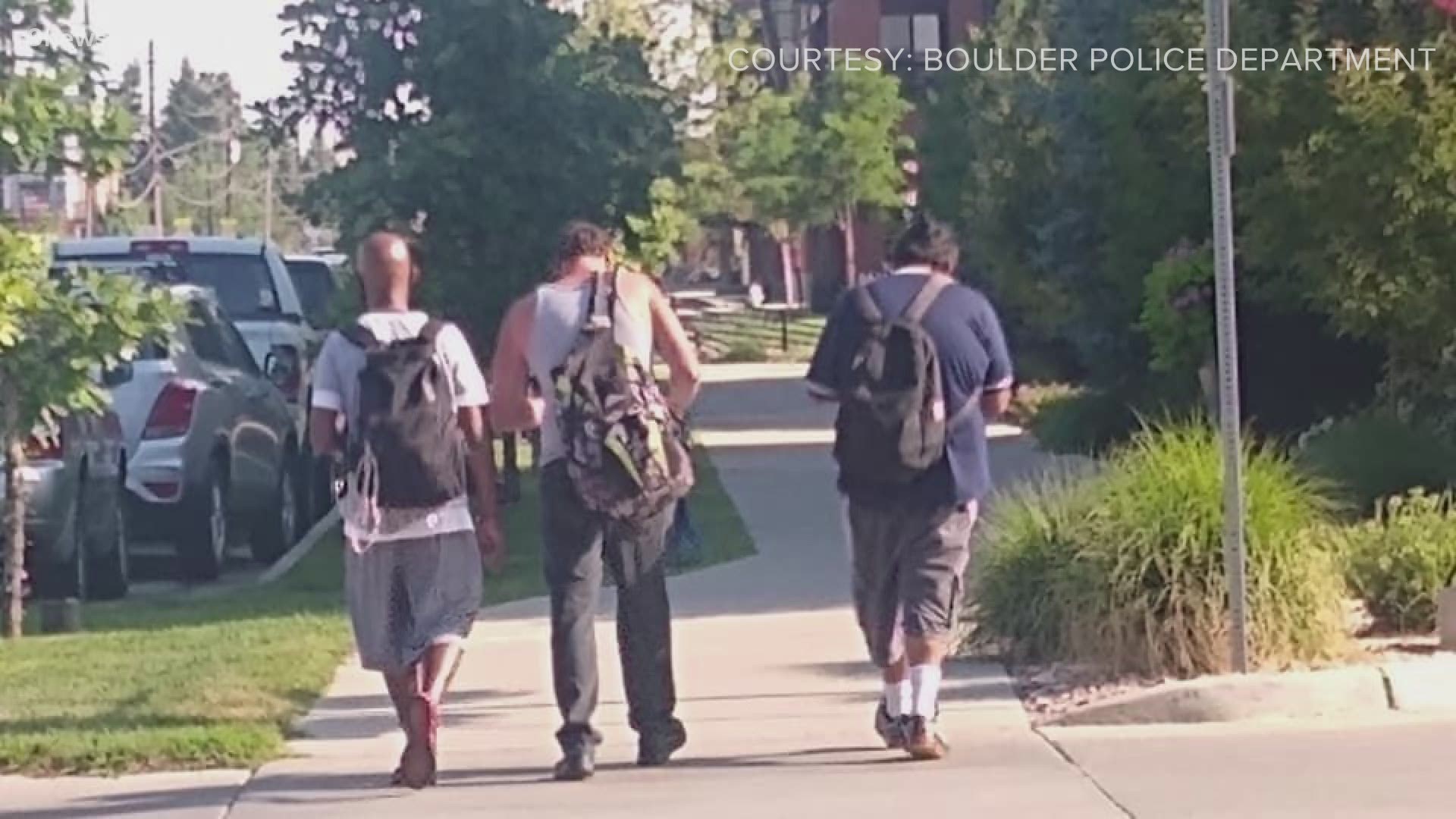 The victim snapped a photo of the three men, and police are asking for help identifying them.