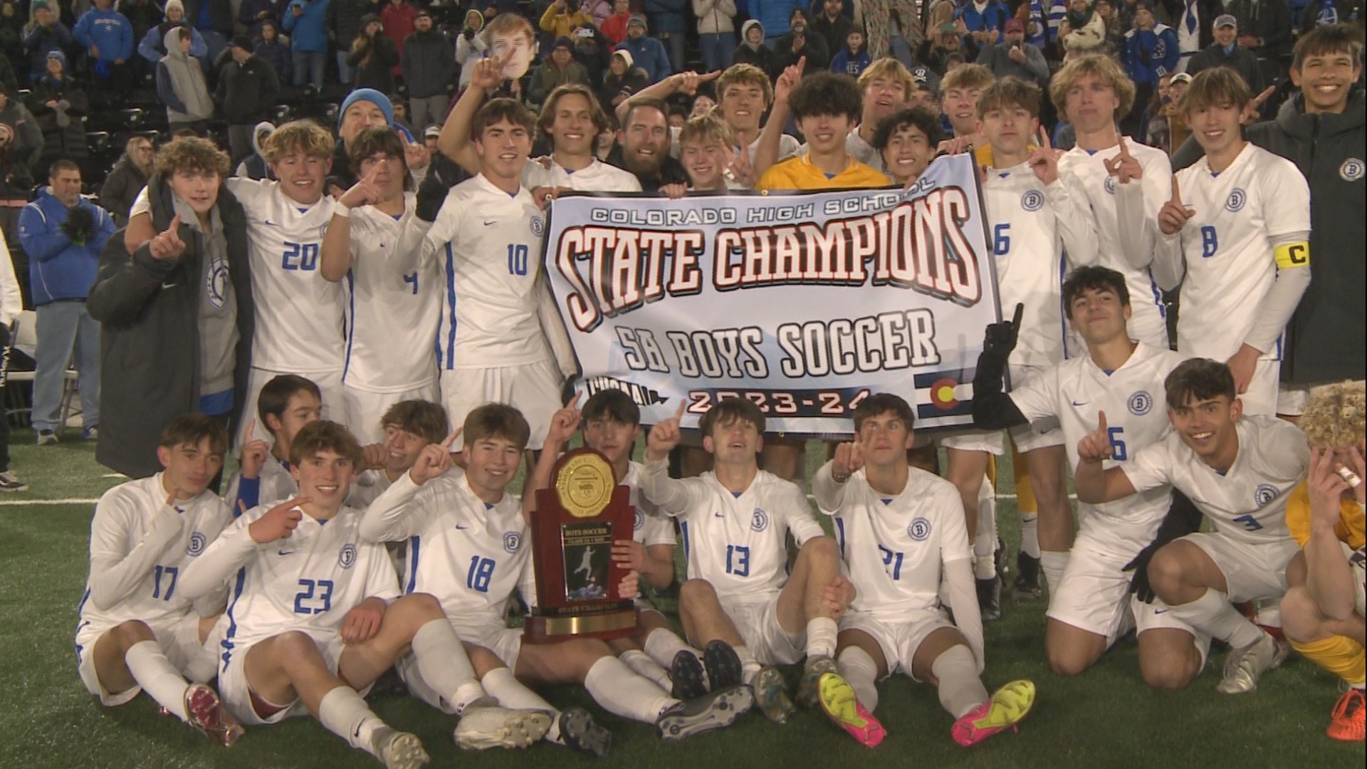 The Eagles defeated the defending champion Angels on penalty kicks to capture the Class 5A state crown.