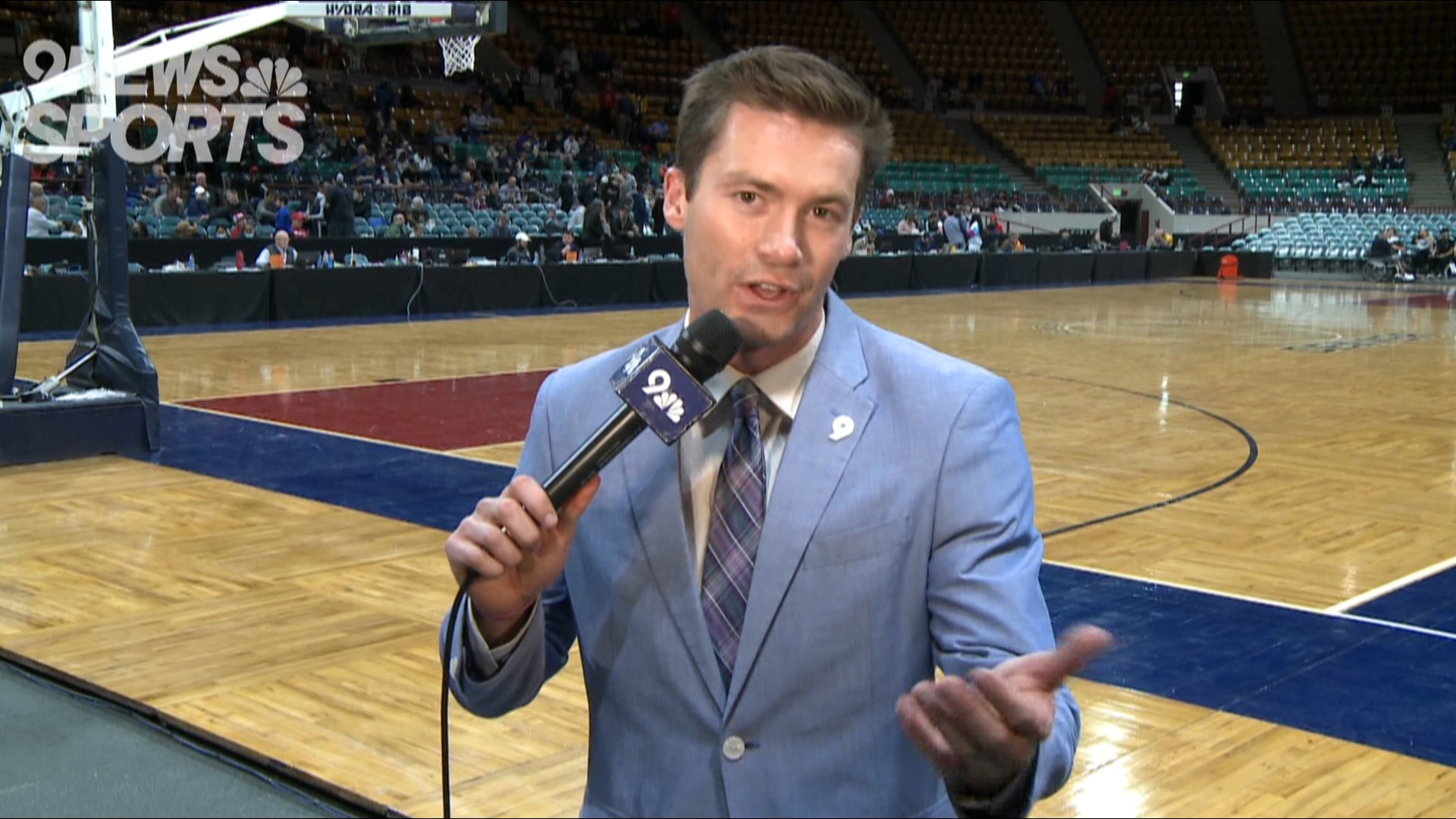 Scotty Gange reports from the Denver Coliseum in the Great Eight round of the 5A boys basketball tournament.