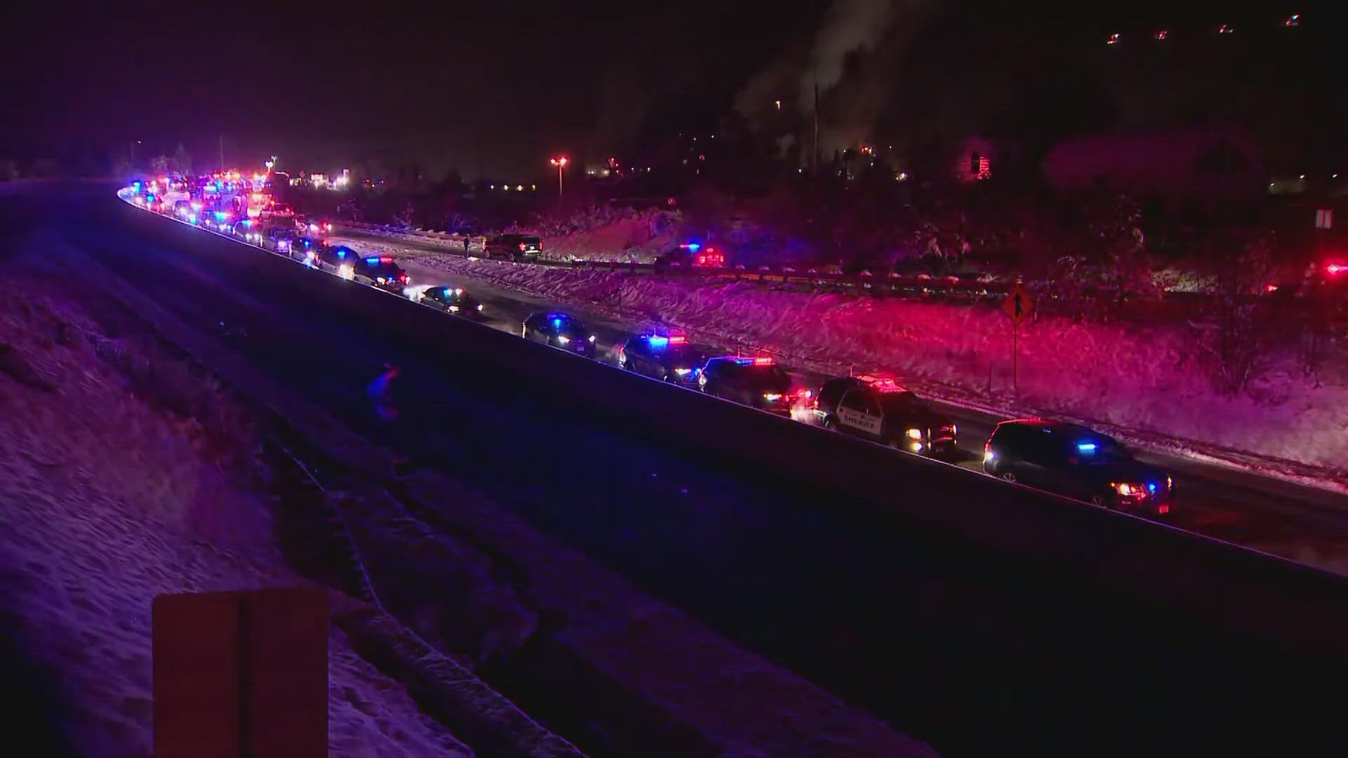 First responders gathered for a procession Wednesday night to honor the 33-year-old police officer who was killed. 