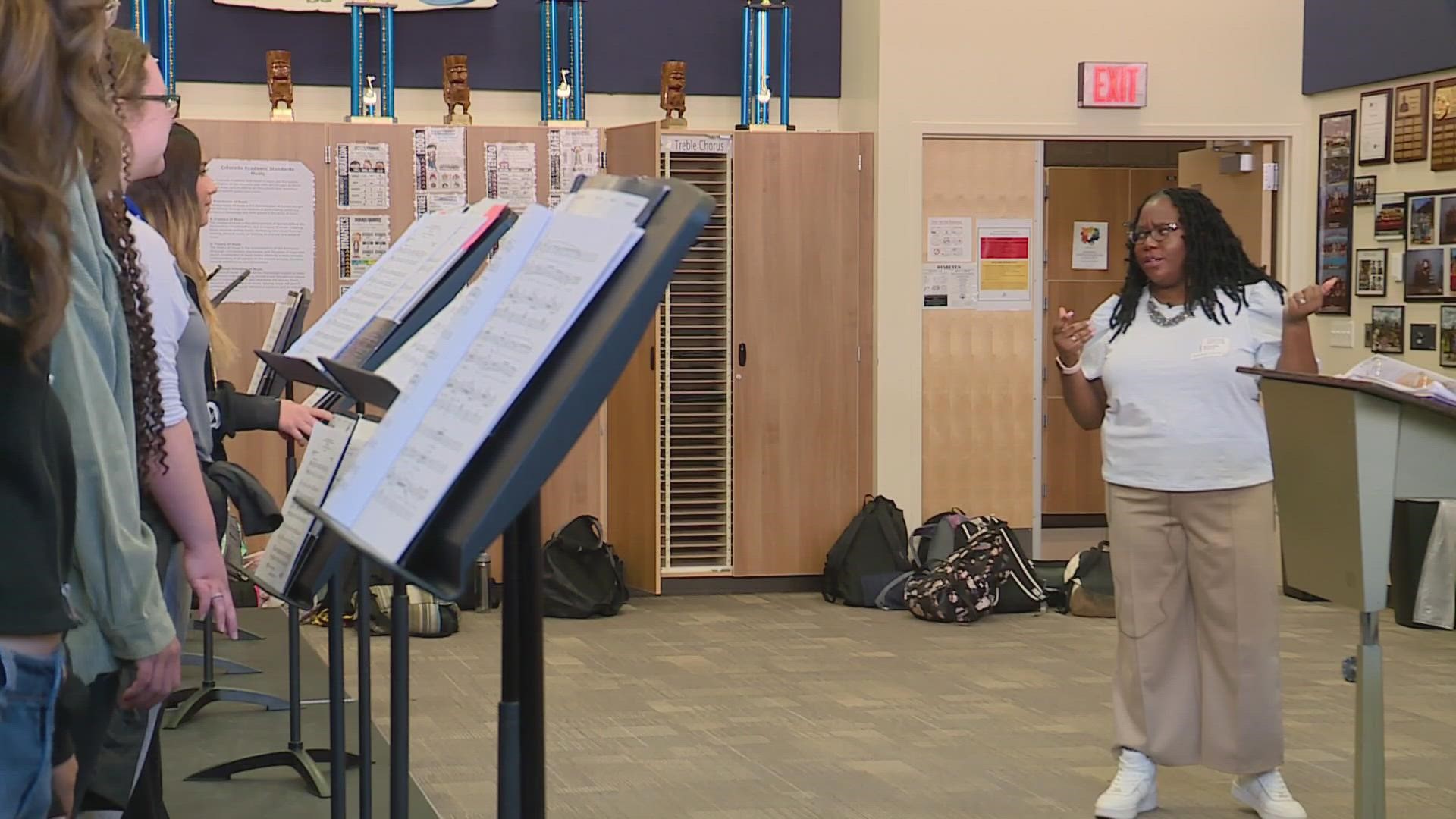 Maria Ellis said while growing up she never saw a Black conductor. She hopes her work will inspires girl and people of color to follow their musical dreams.