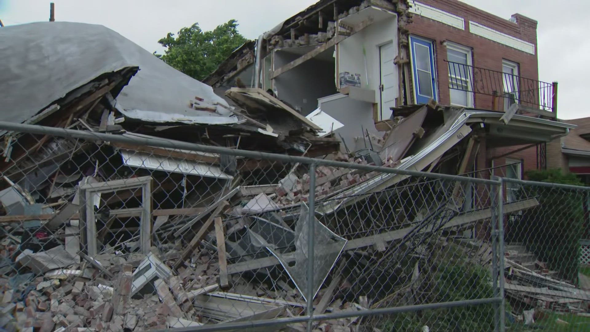 Adam Landmark, who lived through a home explosion in Denver five years ago, rushed to help his neighbors when their home exploded Thursday.