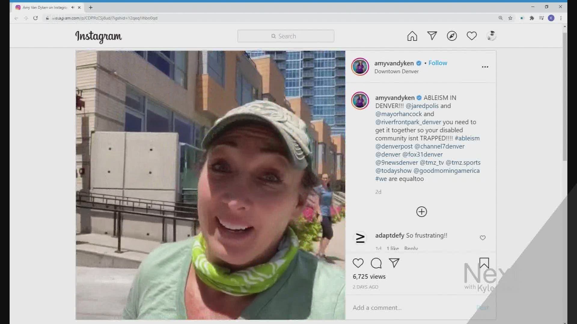 Van Dyken is a former Olympian who severed her spinal cord in 2014. She posted on Instagram that she couldn't access Union Station because of broken elevators.