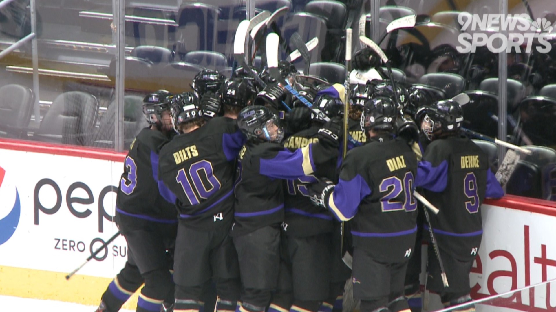 The Lambkins won 3-2 over the Wolverines to advance to the state championship game.
