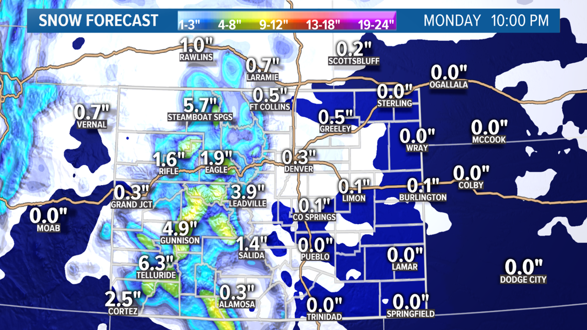 Snow Blog: Next winter storm moves in on Sunday | 9news.com