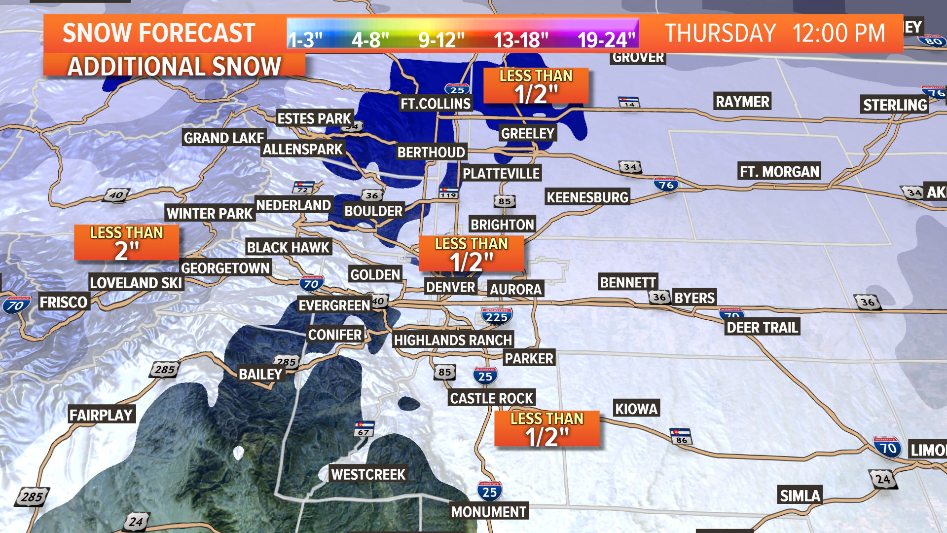 Snow forecast for Denver, Colorado and the Front Range | 9news.com