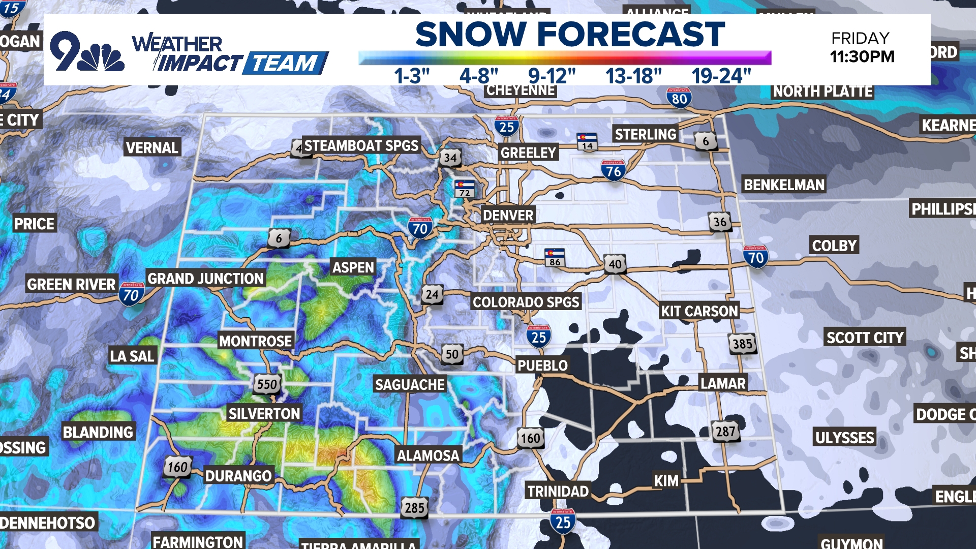 Denver cools down as snow chances return, avalanche danger high in the ...