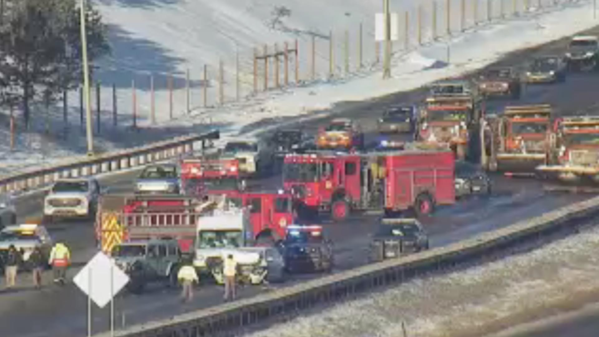 Crash closes Interstate 25 north of Denver: Colorado traffic-road ...