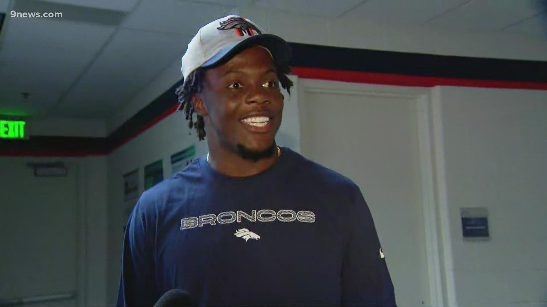 Rod Mackey caught up with Denver Broncos staring quarterback Teddy Bridgewater after the team's win over the Los Angeles Rams.