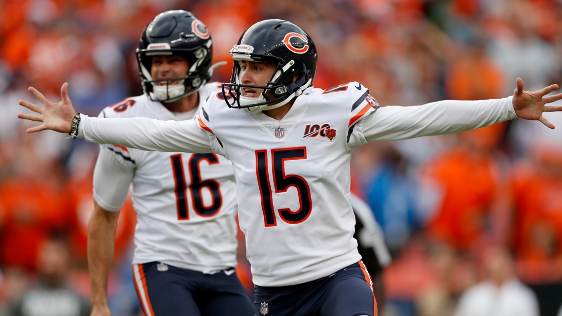 Denver Broncos outside linebacker Bradley Chubb (55) reacts to a defensive  stop against the Chicago Bears during the first half of an NFL football  game, Sunday, Sept. 15, 2019, in Denver. (AP