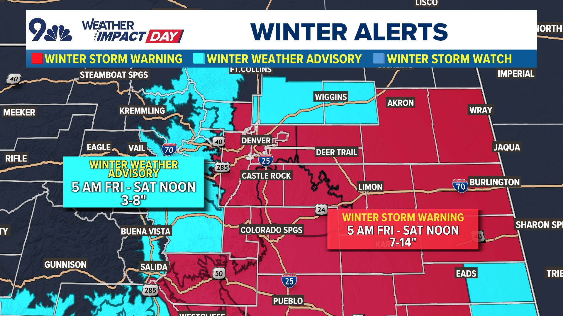 Significant winter storm in Denver area | 9news.com