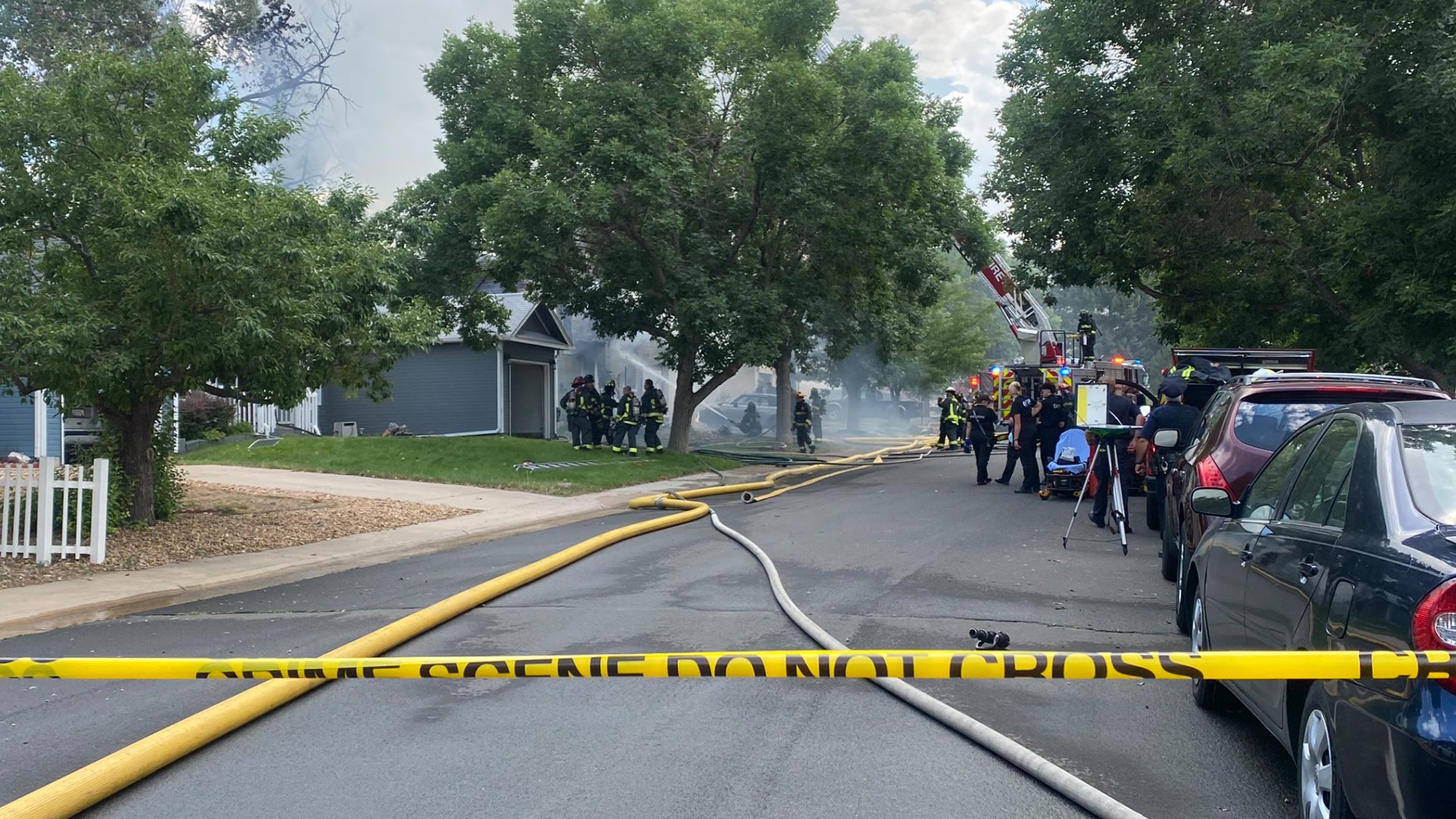 Smoke in Aurora from structure fire Wednesday afternoon 9news com