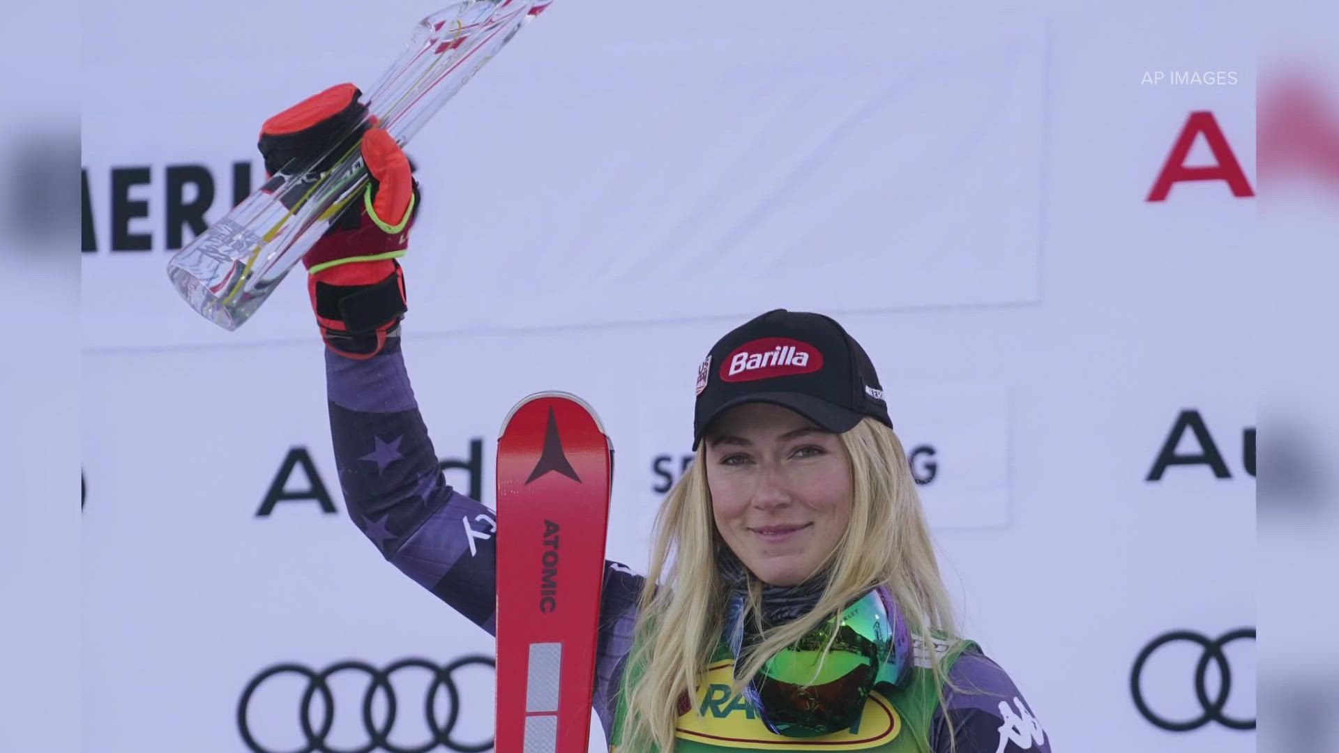 The result marked Shiffrin’s fourth World Cup win of the season and 78th overall, leaving her four short of the women’s record set by Lindsey Vonn.