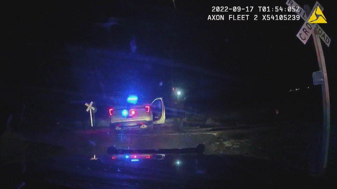 Details reveal moments before suspect in police car hit by train ...
