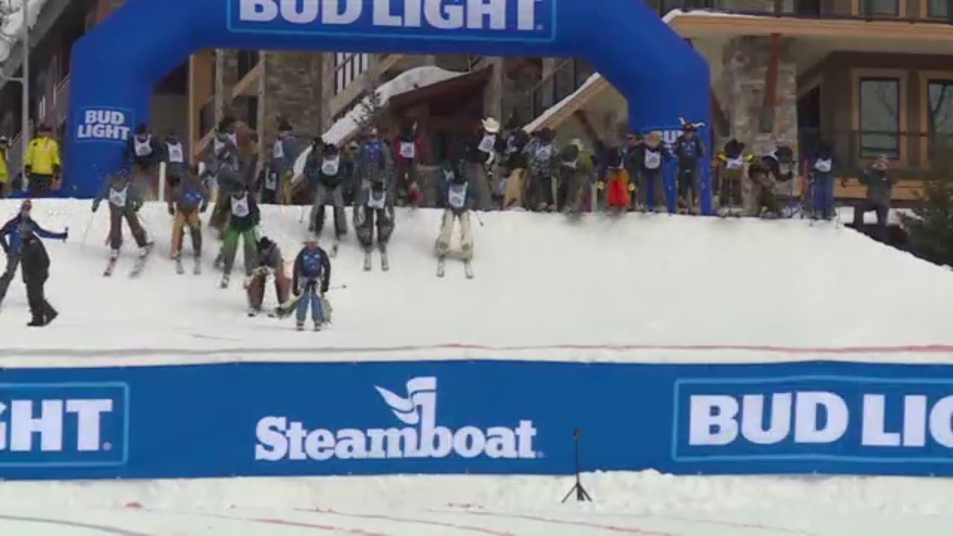 The 46th annual Cowboy Downhill happened on Monday afternoon in Steamboat Springs. Here's a look at the grand finale (it's everything).