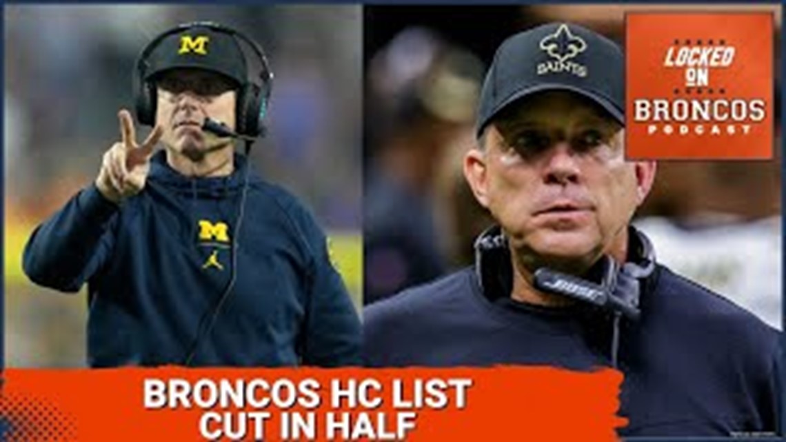 Denver Broncos move away from four HC candidates, revisit Jim Harbaugh | Locked On Broncos Podcast