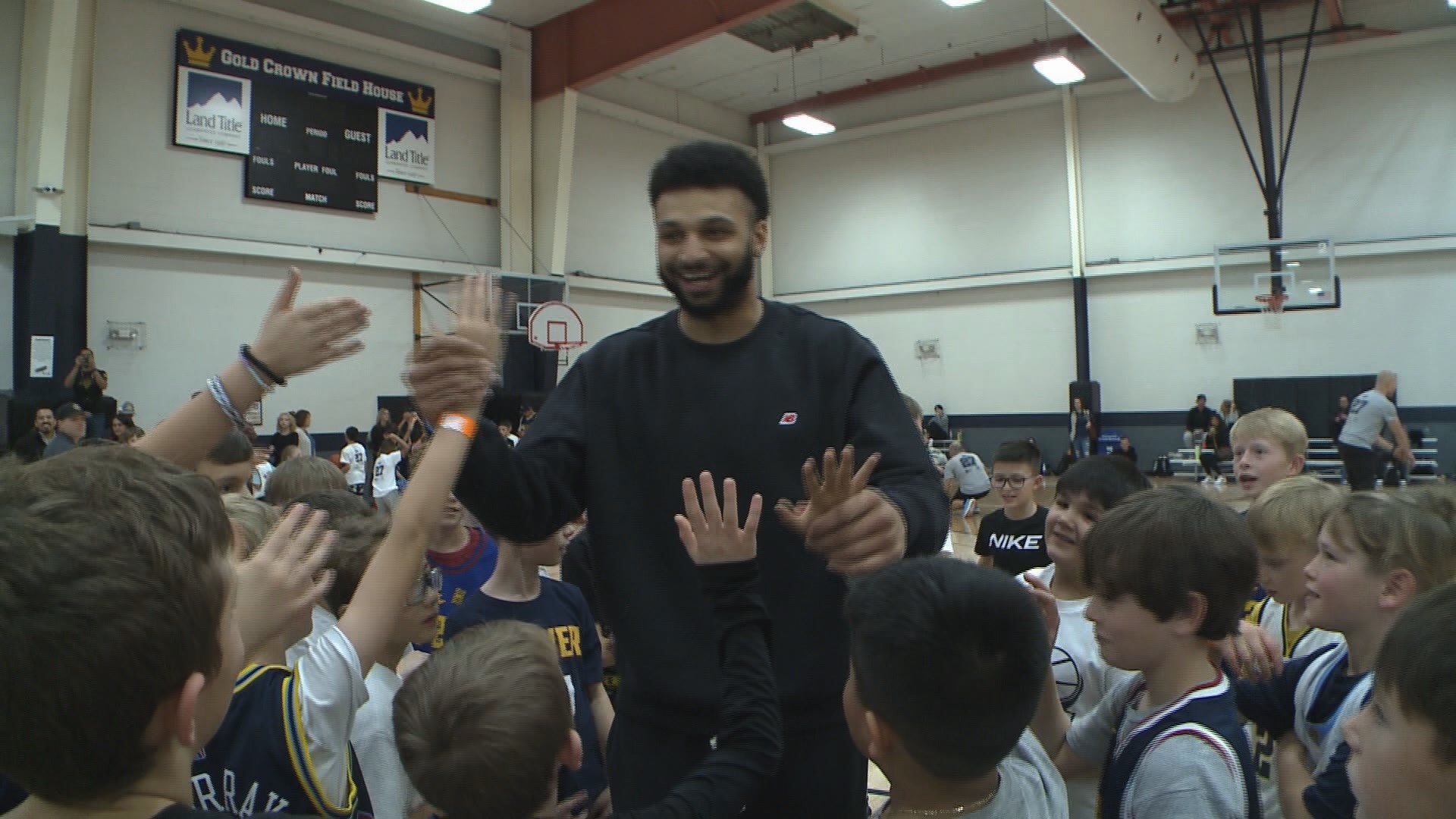The Denver Nuggets star gave back to young basketball players in the community on Saturday.