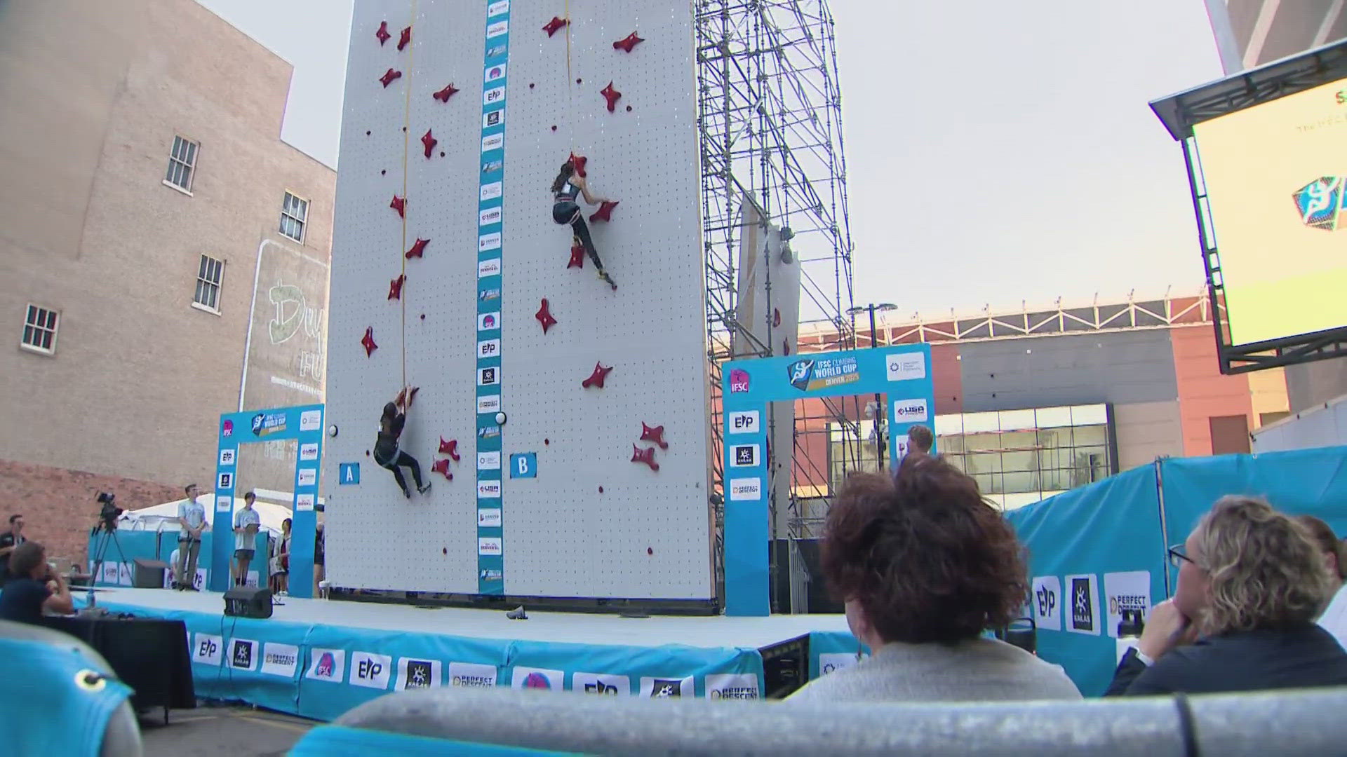 Top climbers from all over the world are competing to win the World Cup this weekend in Denver. 