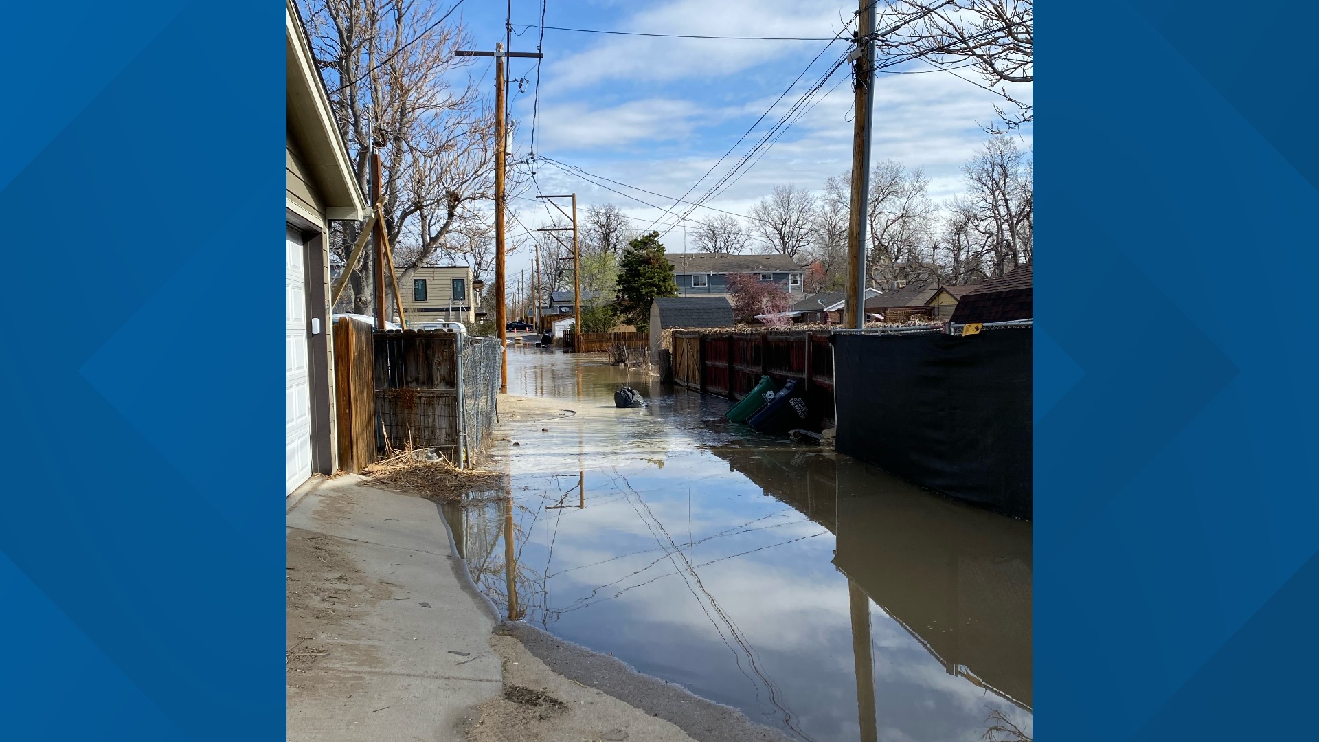 Water main break in Denver neighborhood | 9news.com