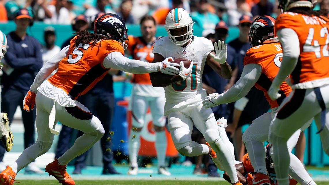 Sean Payton's Broncos fall apart in 'embarassing' 70-20 loss at Miami - ABC  6 News 