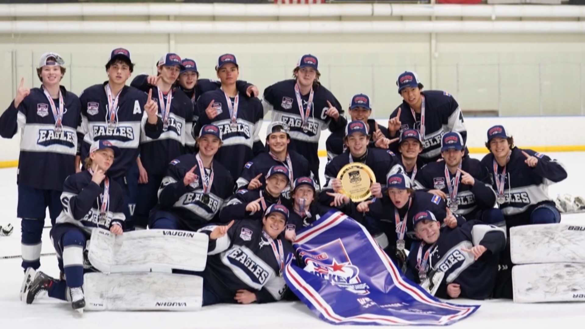 Valor Christian High School's varsity hockey team won this year's USA Hockey High School Tier 1 National Championships.