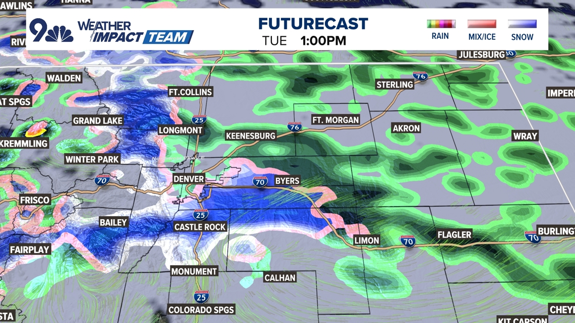Potential weather impact for cold storm system Tuesday Another colder storm takes aim at Colorado potentially bringin...