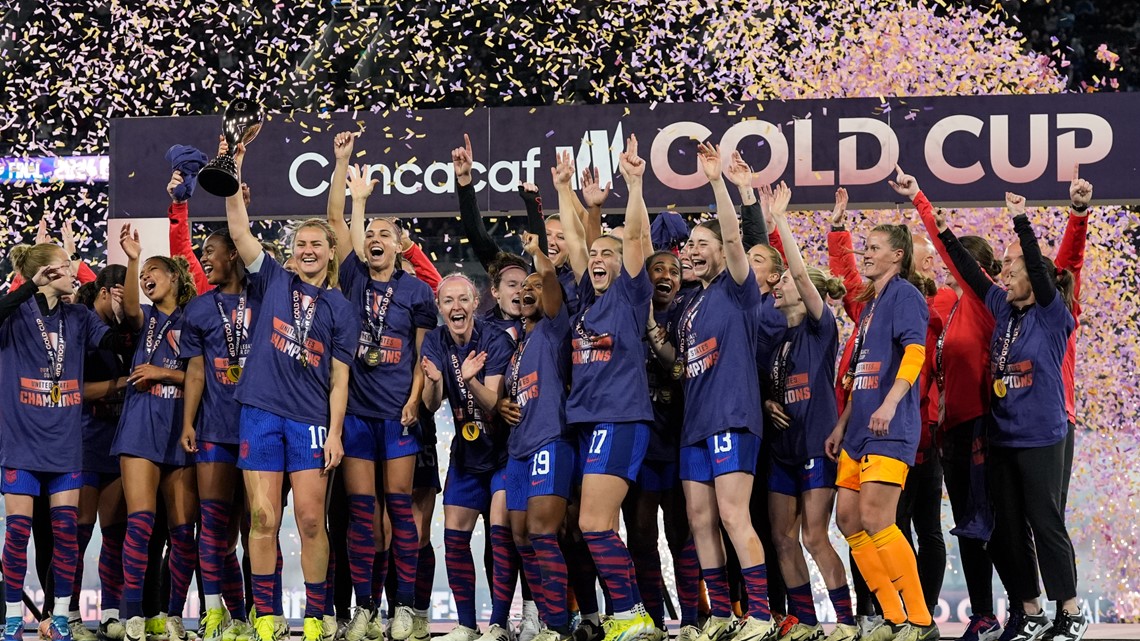 Lindsay Horan scores as USWNT beats Brazil for Women's Gold Cup | 9news.com