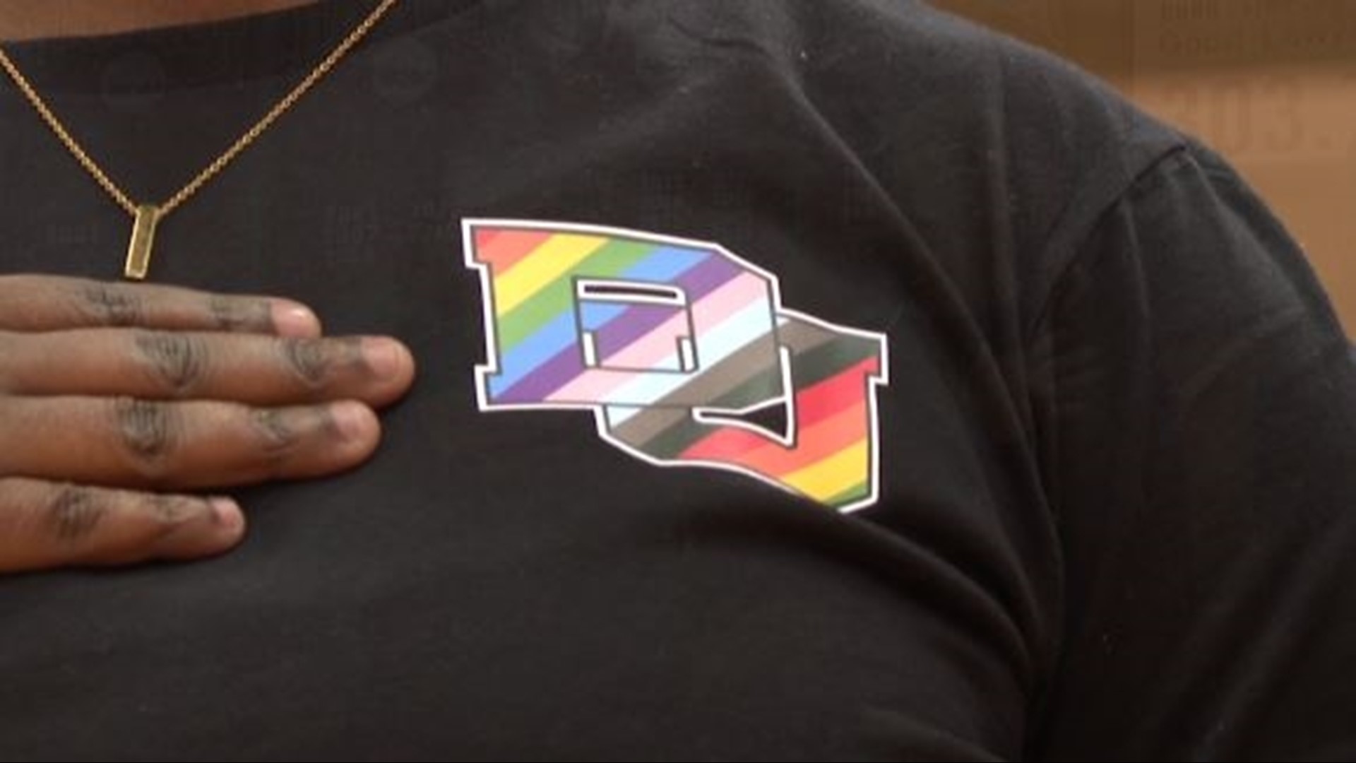 Doshia Woods and the Denver women's basketball team hosted the first Pride Game to celebrate the LGBTQ community.