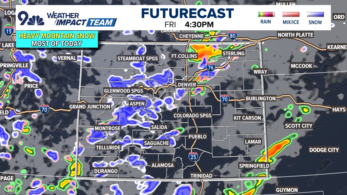 Winter Storm Warning: Here's how much snow Colorado could get this weekend