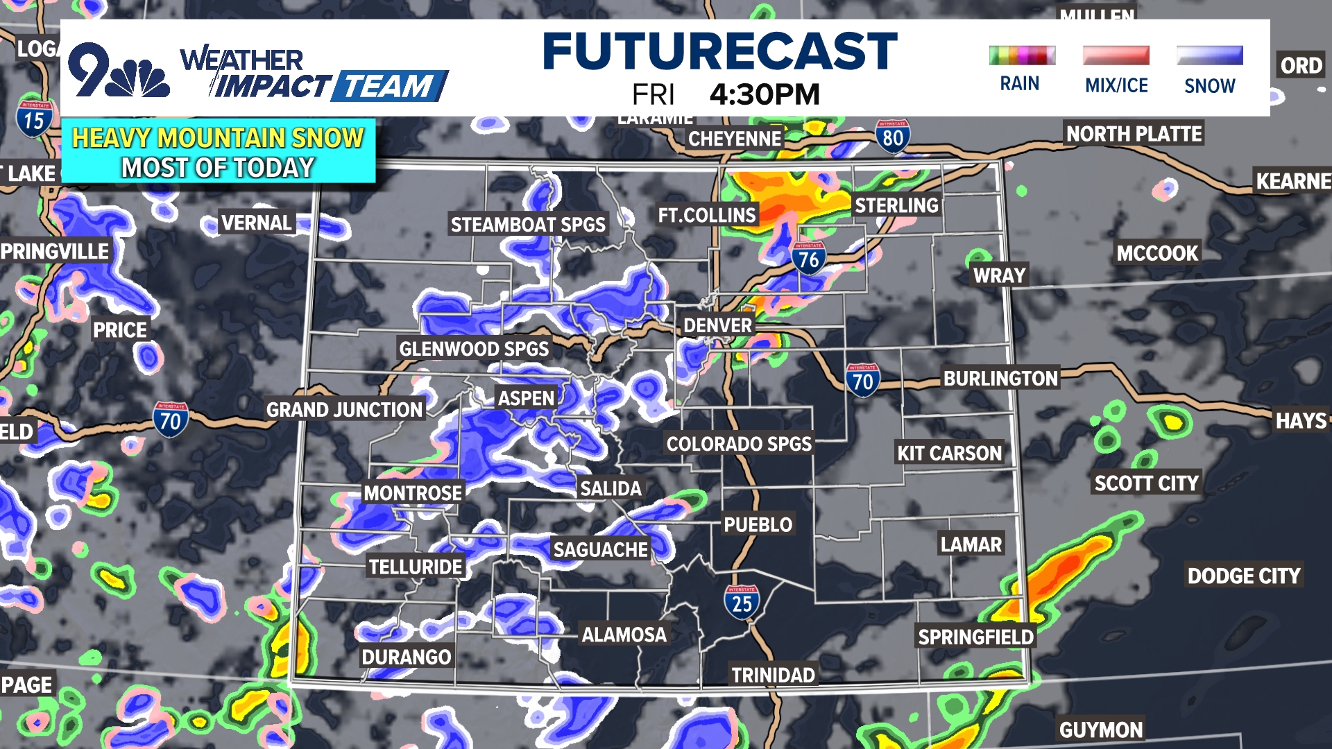 Denver weekend weather: Rain/snow showers, feet of snow in Colorado ...