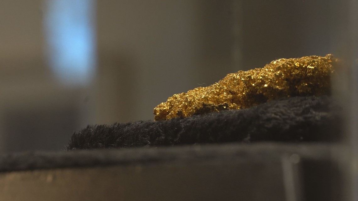 One of Colorado's biggest gold nuggets on display in Colorado