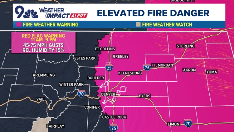 Schools, roads close as Colorado faces strong winds and high fire ...