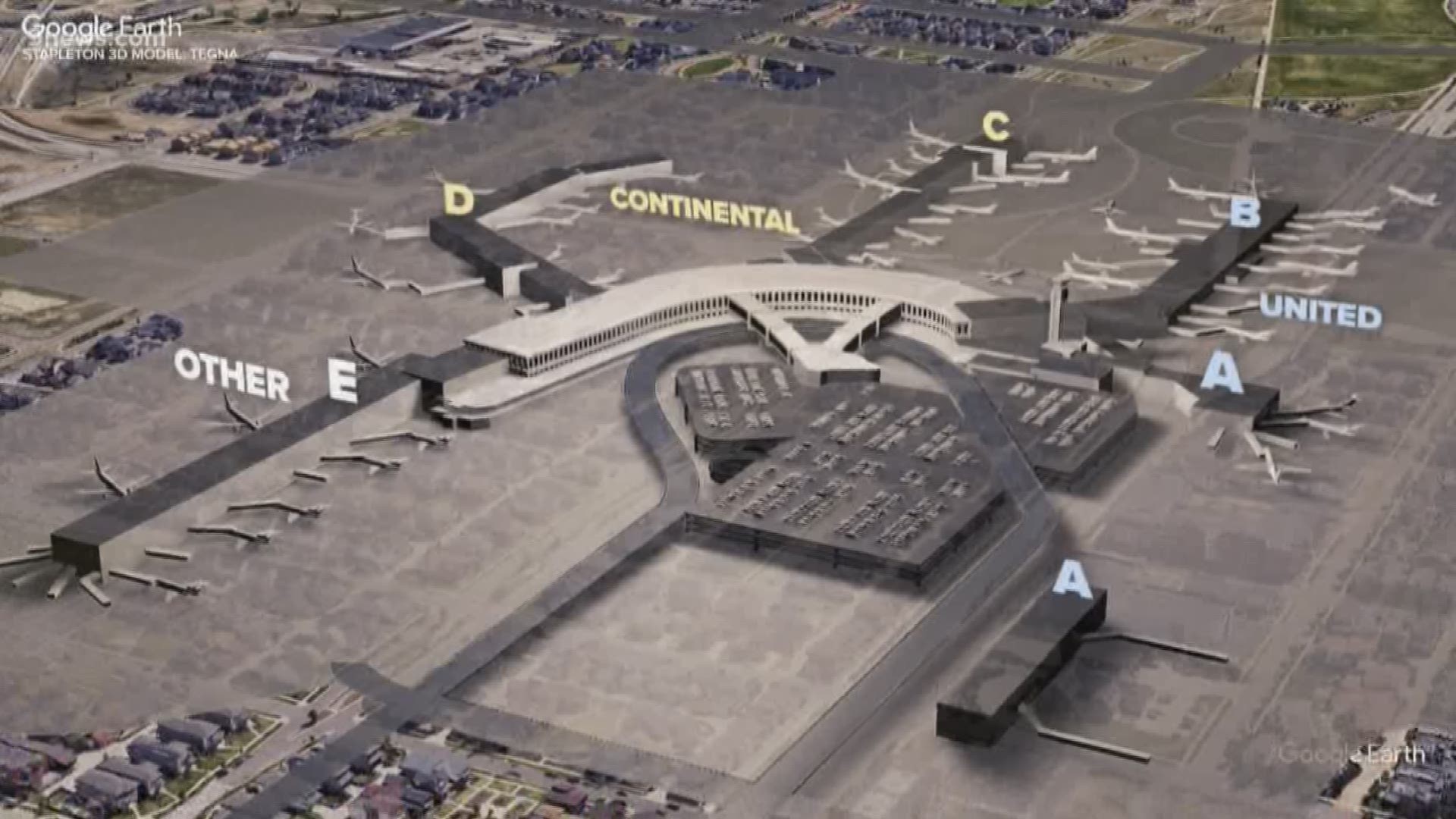 Denver International Airport Runway Map