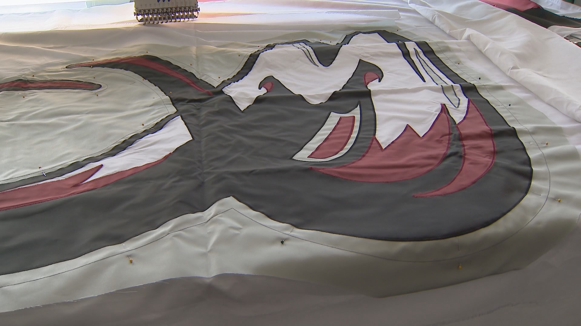 AC Flag and Banner is designing and stitching together the championship banners on behalf of the Colorado Avalanche, Colorado Mammoth, and DU Pioneers.